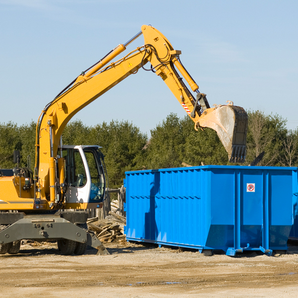 can i choose the location where the residential dumpster will be placed in Log Cabin TX